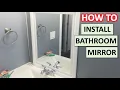 How to Install Bathroom Mirror Easy 5 Mins The DIY Guide Ep 86