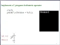 Arithmetic operator in C Language Part 1