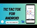 Tic Tac Toe Game for Android using Java Full Project