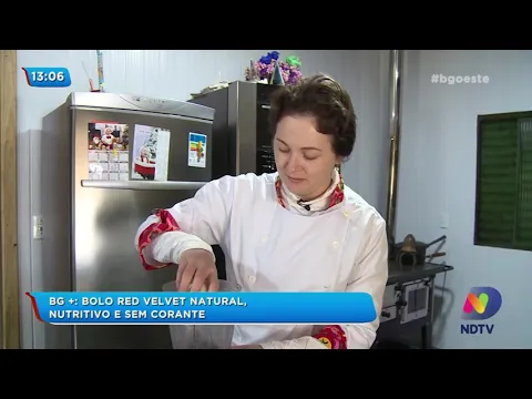 Bolo Red Velvet natural, nutritivo e sem corante