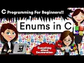 Tutorial 10 Enums in C Every thing about Enums Clear explanation C programming for beginners