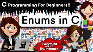 Tutorial 10 Enums in C Every thing about Enums Clear explanation C programming for beginners