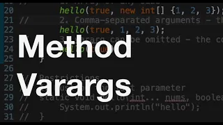 Method Varargs in Java Interview questions on the concept