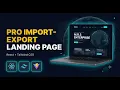 Build a Modern Import-Export Landing Page React Vite Tailwind