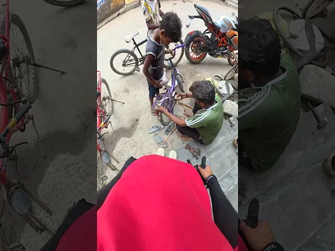 Cycle me chain dalwa di 🥰 #cycle  #ride #viralreels #tranding#shorts#shortfeed