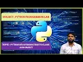 LEC12 Python Programming Lab Python W8 Introduction to Class and Object by Dr K Varada Rajkumar