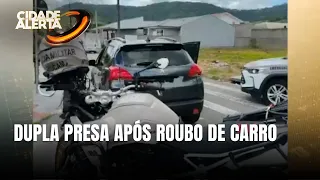 Dois homens são presos após roubo de carro em São José