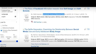 Evaluating Search Results in a Specific Database