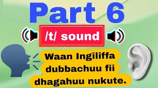 Kutaa 6ffaa Barnoota Afaan Oromoo Fi English Sagalee Ingiliffaa Jalqabarraa Furtuu1 