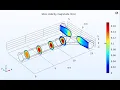 Laminar Flow through Branch Pipes CFD Analysis Comsol Multiphysics