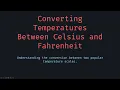 Convert temperatures to and from celsius fahrenheit