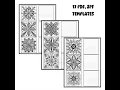 Printable Zentangle Frames Borders Perfect Templates for Cards Journals Calm Creativity