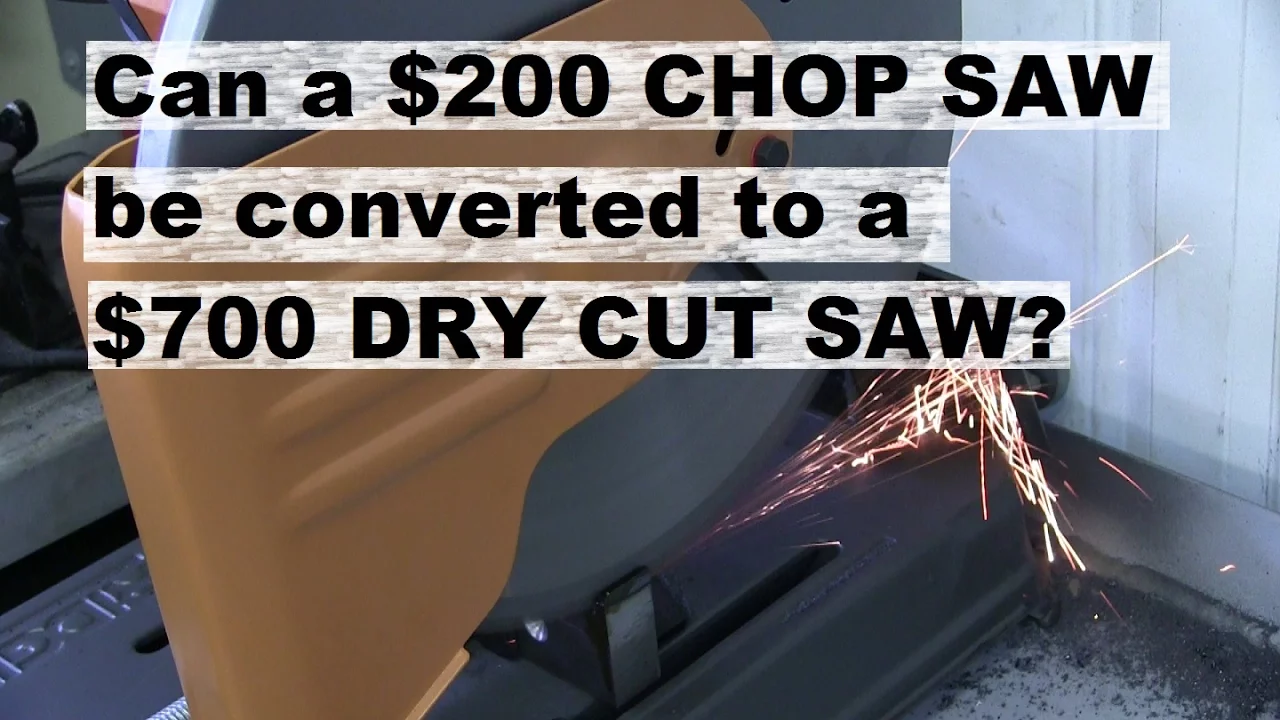 RIDGID abrasive cut off saw converted to dry cut. Maybe.