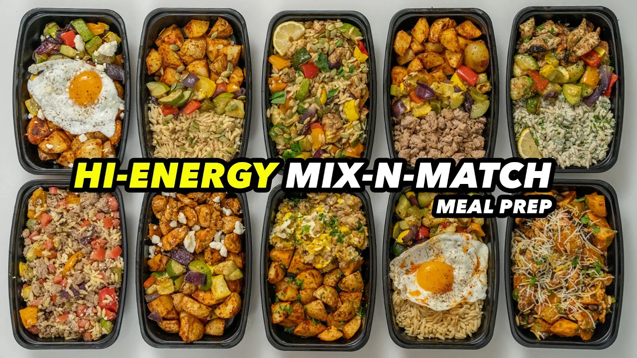 Hi Energy Mix & Match Meal Plan for Hard Gainers and Endurance