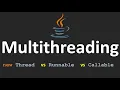 Multithreading in Java - 3 Creating Threads Thread Runnable Callable