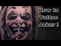 Full Tattoo Process Realistic Joker Tattoo
