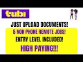 5 No-Phone Remote Jobs Uploading Processing Documents From Home Entry Level