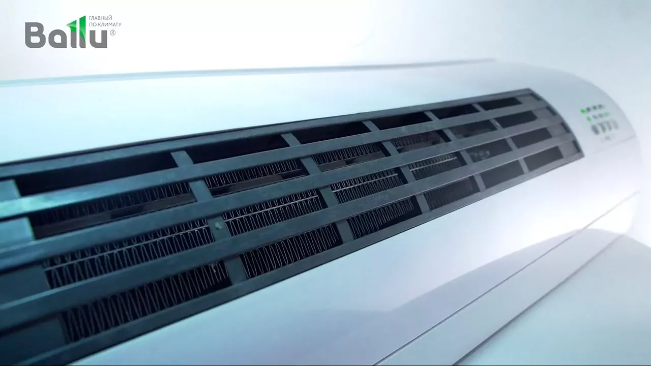 Видео «Тепловентилятор настенный с керамическим нагревателем Ballu 2 кВт, BFH/W-102W, белый»