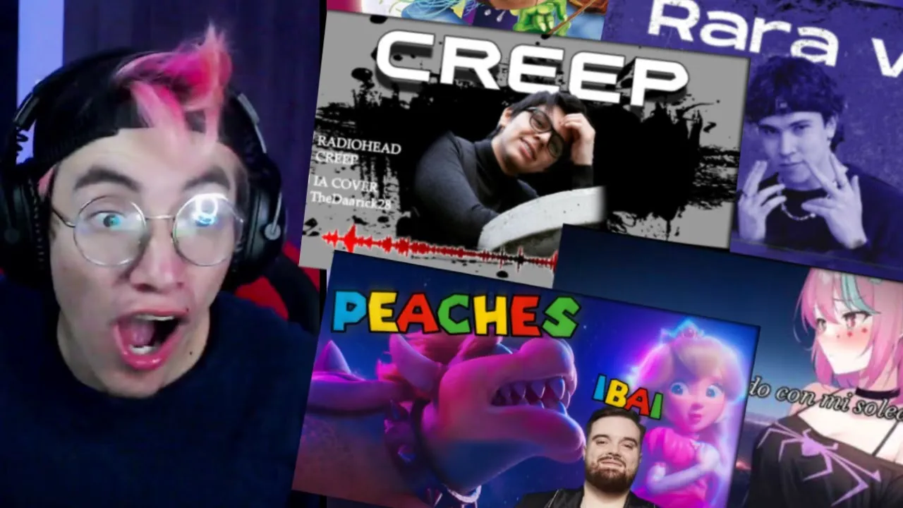 Glogloking Reacciona A Streamers CANTANDO (IA Covers)