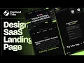 Build a NEXT LEVEL SaaS Landing Page with Next js React TailwindCSS and Framer Motion