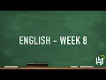 CC Cycle 2 Week 8 English