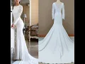Download Lagu MERMAID SATIN LACE ILLUSION WHITE WEDDING DRESS B284