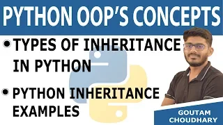 Types of Inheritance in Python - Python Tutorial for Beginners