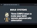 BU03 Three easy ways to get Sublime to automatically select your custom build
