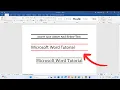How To Insert Line Above And Below Text In Word
