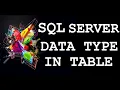 SQL SERVER Find the Data Type and Size of a Column in a Table using SQL Query