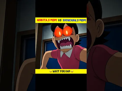 Nobita's mom VS Shinchan's mom 😍😍 #shorts #youtubeindia #cartoon