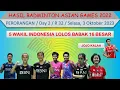 2022 Asian Games Badminton Results │ Day 2 / Individual R 32 │ 5 Indonesian Representatives Quali...