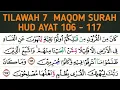 Download Lagu Belajar Tujuh Maqom Tilawah Pada Lanjutan Surah Hud Ayat 106 -117