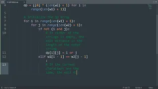 Leetcode 72 Edit Distance in Python Python Leetcode Python Coding Tutorial Python Coding ASMR