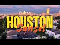 Watch the Sky Burn Sunset in Houston TX Drone View