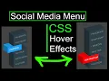 CSS 3D Isometric Social Media Menu Hover Effects royaltutorials354