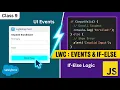 Class 9 LWC Event Handling and JavaScript If-Else Programming Basics