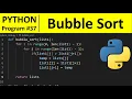 Python Program - Sort Numbers using Bubble Sort in Python