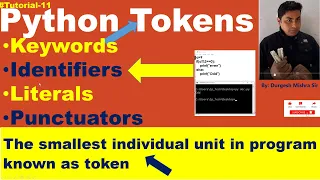 Tokens in Python and their types