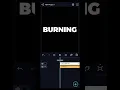 Burning Text animation