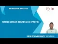 Simple Linear Regression Part B
