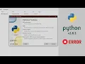 ERROR python is not recognized as internal or external com Python v3 8 3 Cmd Error Solved