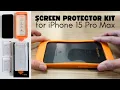 Torras Screen Protector Kit for iPhone 15 Pro Max - Installation Demo Review