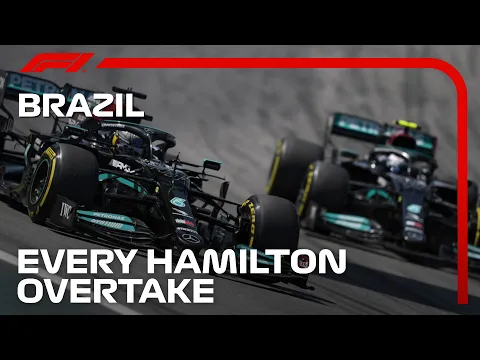 Lewis Hamilton Overtakes EVERYONE 2021 Sao Paulo Grand Prix