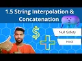 String Interpolation Concatenation explained in Hindi Dart 5