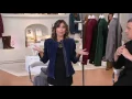 Isaac Mizrahi Live Suede Jacket w Lamb Leather Quilted Details on QVC