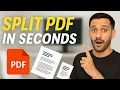 how to split pdf pages into separate files No Software Needed FREE Fast Easy