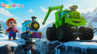 Train Rescue!🚨 Tow Truck Saves The Animals | GiggleBellies
