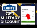 HOW TO GET MILITARY DISCOUNT AT LOWES 2026