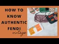 HOW TO KNOW IF FENDI VINTAGE BAGUETTE IS AUTHENTIC PAANO MALALAMAN KUNG AUTHENTIC ANG FENDI BAG